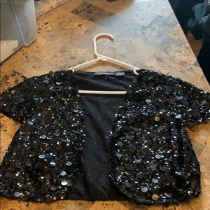 Betsy Johnson sequin jacket